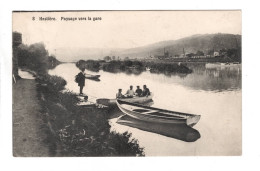 Hastière Paysage Vers La Gare ( Voir Correspondance Au Dos ) - Hastière