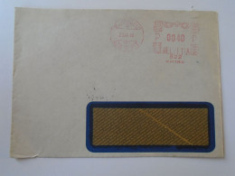 D194054  COVER -Switzerland  -EMA Red Meter Freistempel -1948 ZÜRICH - Postage Meters