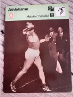 Fiche Rencontre Athlétisme Adolfo Consolini Disque - Athlétisme