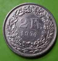 Monnaie, Pièce SUISSE - 2 Francs 1974 - HELVETIA - 1 Centime