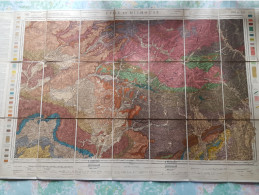 Carte D'Etat Major  Géologique Au 1/80000 ème  Entre Lure Et Mulhouse - Imprimerie Schmitt Belfort 1911 - Geographical Maps