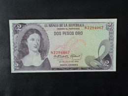 COLOMBIE : 2 PESOS ORO   20.7.1972    P 413a     SUP - Colombie
