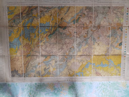 Carte D'Etat Major   Au 1/80000 ème   Gray ( Haute-Saône )- Imprimerie Schmitt Belfort 1911 - Geographical Maps