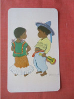 Mexico Children Costume.   Signed Artist     ref 6006 - America