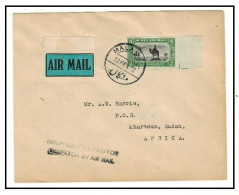 SUDAN - 1932 5m 'INSUFFICIENTLY PAID FOR/DESPATCH BY AIR MAIL' Cover Used At MALAKAL (**) VERY RARE - Sudan Del Sud