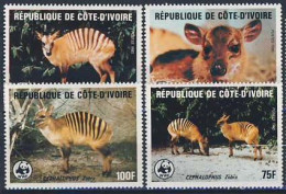 MDW-BK1-118 MDA MINT PF/MNH ¤ COTE D'IVOIRE 1983 4w In Serie ¤ WWF - WILD ANIMALS MAMMALS - ENDANGERED ANIMALS - Other & Unclassified