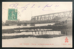 Indochine N°27 Sur CPA, TAD PHULY, Tonkin 11.3.1907 - (N019) - Briefe U. Dokumente