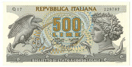 500 LIRE BIGLIETTO DI STATO ARETUSA 20/10/1967 FDS - Andere & Zonder Classificatie