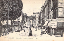 FRANCE - 33 - BORDEAUX - Square Gambetta Et Porte Dijeaux - Carte Postale Ancienne - Bordeaux