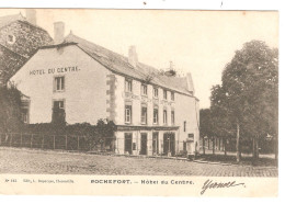 Belgique - België CP Rochefort - Hôtel Du Centre  Voyagée 1908 - Rochefort