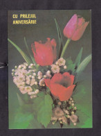 Postcard. Happy Birthday! MOLDOVA. 1990. CIRCULATION 0.3 Million. A RARITY. - 13-47-i - Moldavië