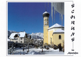 3 AK Österreich / Vorarlberg * Blick Auf Das Dorfzentrum Von Schruns - Auch Mit Luftbildaufnahme * - Schruns
