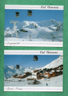 73 Savoie Val Thorens 2 Cartes Postales Avec Telecabines - Val Thorens