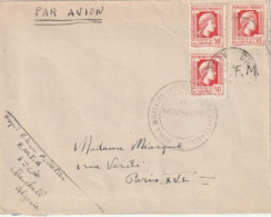 Marianne D'Alger émission Conjointe Algérie Lettre Mention F,N Du E.I.M.A. Collection BERCK. - 1944 Hahn Und Marianne D'Alger