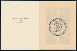 France- Carnet Croix-Rouge 1966 - YT N° 2015 Oblitération Noire XIIe Congrès Equipes Secouristes - Croix Rouge