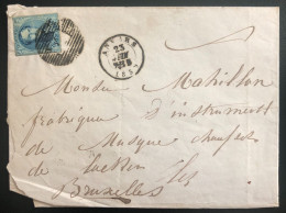 Belgique, N°11 Sur Lettre (LSC), Cachet ANVERS 23.6.1859 - (N394) - Autres & Non Classés