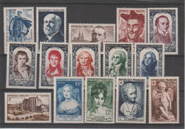 France Année Complète 1950 Du 863 Au 877, 15 Val ** MNH - 1950-1959