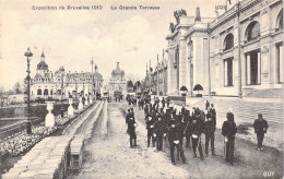 BELGIQUE - Bruxelles - Exposition De Bruxelles 1910 - La Grande Terrasse - Carte Postale Ancienne - Andere & Zonder Classificatie