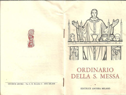 Libro (Libretto) Religioso, "Ordinario Della Santa Messa", Ed. Ancora, Milano, 1969 - Religione/Spiritualismo