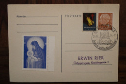 1954 Altotting Allemagne Cover SST Bundespost Weihnachten - Briefe U. Dokumente