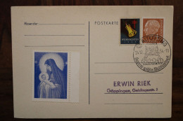 1954 Altotting Allemagne Cover SST Bundespost Weihnachten - Brieven En Documenten