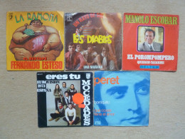 LOT 5x 45T - F.ESTESO / LOS DIABLOS / M.ESCOBAR / MOCEDADES / PERET - Otros - Canción Española