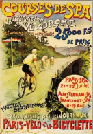 SPA - Reproduction D'affiche Pour L'Inauguration Du Vélodrome. Course Cycliste - Spa