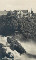 Postcard Switzerland Rheinfall Mit Schloss Laufen - Laufen-Uhwiesen 