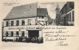 Gruss Aus Ingenheim * CPA Souvenir 2 Vues * Gasthaus Zum Pfälzer Hof Von A. GLENANDT - Andere & Zonder Classificatie