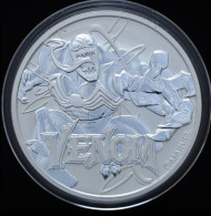 1 Dollar 2020 Comics Marvel - Venom (Silver 0.999, 31.1g) 1oz, (60) Tuvalu Ounce - Tuvalu