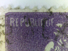 VARIETES FRANCE 1926 N° 218 F SURCHARGE = 25 C 35c VIOLET OBLITERE - Usati