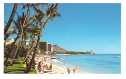 UNITED STATES // WAIKIKI BEACH FROM DE GARDEN IN HOTEL - Honolulu