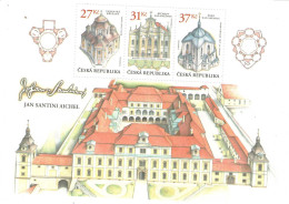 Year 2023 - Baroque Buildings Designer Jan Blazej (Giovanni) Santini, S/S, MNH - Blokken & Velletjes