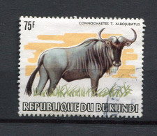 Burundi - 1982 - OCB 890 (75F) - Used Oblitéré  - Dieren Uit Afrika Animaux Fauna Animals Gnou Wildebeest - Very Rare !! - Used Stamps