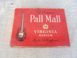 Boite (vide) En Métal Rothmans Pall Mall Virginia Médium - Empty Tobacco Boxes