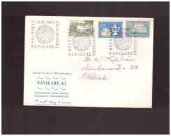 Finlandia - 13 9 1963 Comm Manifestazione Nautica "navigare" - Lettres & Documents