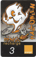 Reunion - Orange - Halloween Ghost, Exp.12.2005, GSM Refill 3€, Used - Reunión