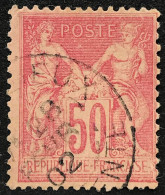 N°104 - 50 C. Rose - 1898-1900 Sage (Type III) - Obl. - 1898-1900 Sage (Type III)