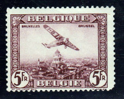 BELGIQUE - POSTE AERIENNE - TIMBRE N° 5 - NEUF AVEC LEGERE TRACE DE CHARNIERE - Neufs