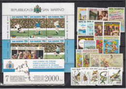 San Marino 1990 - Full Year MNH ** - Années Complètes