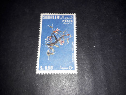 05AL32 SOMALIA AFIS 1955 FIORI SERIE ORDINARIA FILIGRANA STELLA 50 C. "X" - Somalië (AFIS)