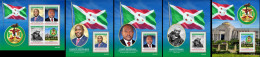 Burundi 2022, Independent, President, 4val In BF +4BF - Unused Stamps