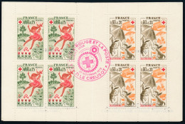 France- Carnet Croix-Rouge 1975 - YT N° 2024 Oblitération Rouge 1er Jour - Croix Rouge