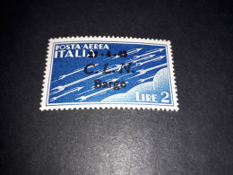 05AL33 REGNO D'ITALIA 1943-1946 CLN 1945 BARGE CUNEO LIRE 2 27-4-45 "XX" - Neufs