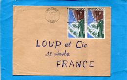 Marcophiie- CONGO-lettre Pour France -cad  Pointe Noire 1975-2-stamps N°a 172 Space-skylab - Autres & Non Classés