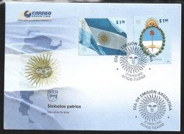 Argentina 2010 UPAEP National Symbols Flags Official Cover First Day Issue FDC - Cartas & Documentos