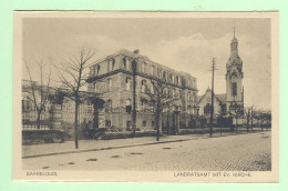 W1489 - ALLEMAGNE - SARRELOUIS - Kreis Saarlouis - Landratsamt Mit Ev. Kirche - Kreis Saarlouis