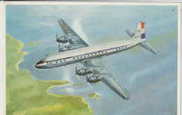 Vintage Pc KLM K.L.M Royal Dutch Airlines Douglas DC-7c Aircraft - 1919-1938: Entre Guerres