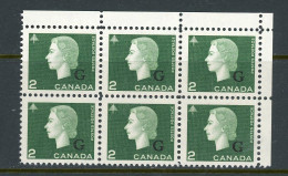 -Canada-1963   MNH **  Overprinted 'G' - Sobrecargados