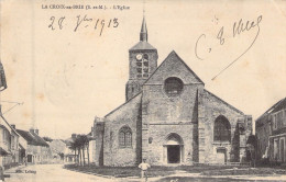 FRANCE - 77 - LA CROIX EN BRIE - L'Eglise - Edit Lelong - Carte Postale Ancienne - Lizy Sur Ourcq